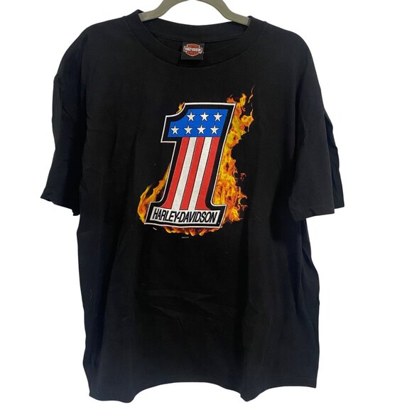 Harley-Davidson #1‎ Racing Tee 2011 Harley-Davidson Baton Rouge LA Size XL - Picture 1 of 6